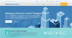 Desktop Screenshot of electronictenant.com