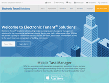 Tablet Screenshot of electronictenant.com